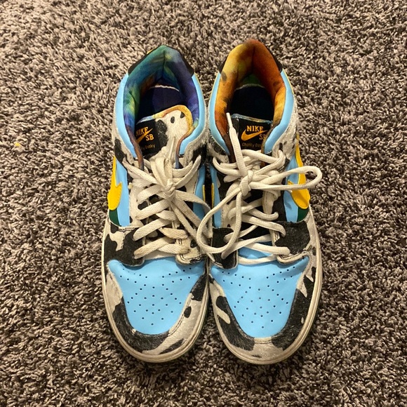 Mens size Ben and Jerrys nike dunks USED - Main Image